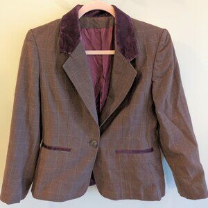 blazer with velvet accents ☆
